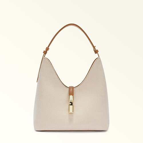 Goccia Shoulder Bag M Natural/Brandy - FURLA