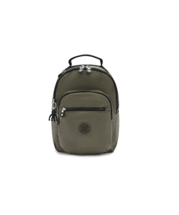 Backpack Seoul S Moss Green - KIPLING