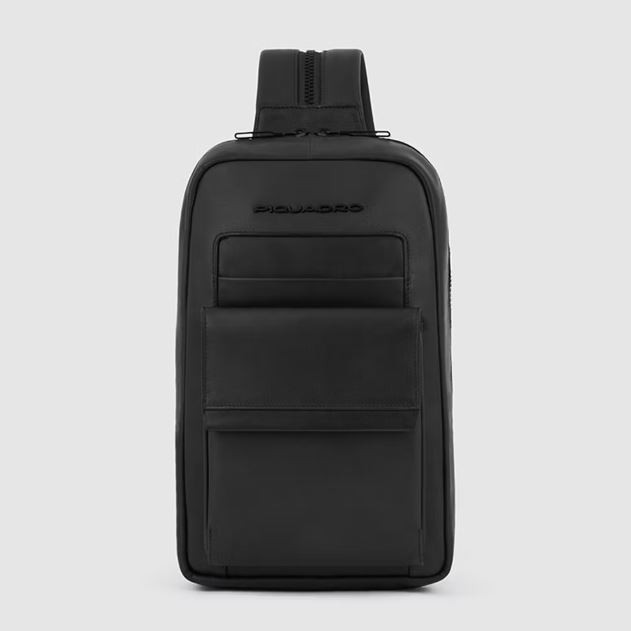 One Shoulder Backpack Nero - PIQUADRO