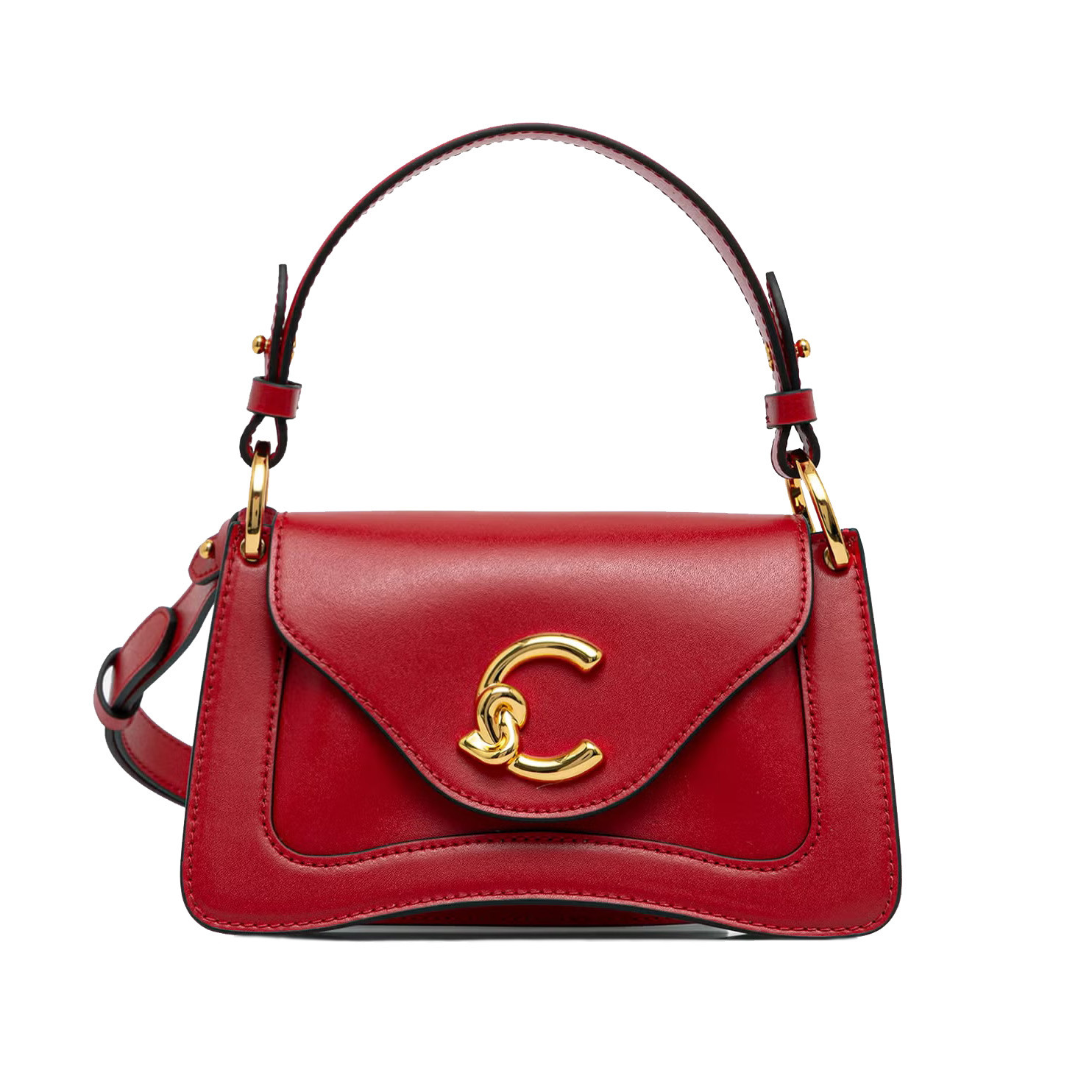 Top Handle C-Me Calf Scarlet - COCCINELLE