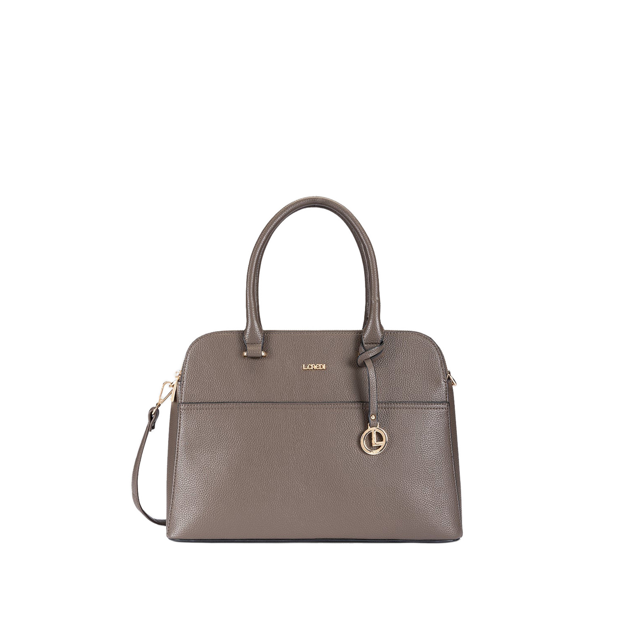 Top Handle Dark Taupe - L.Credi