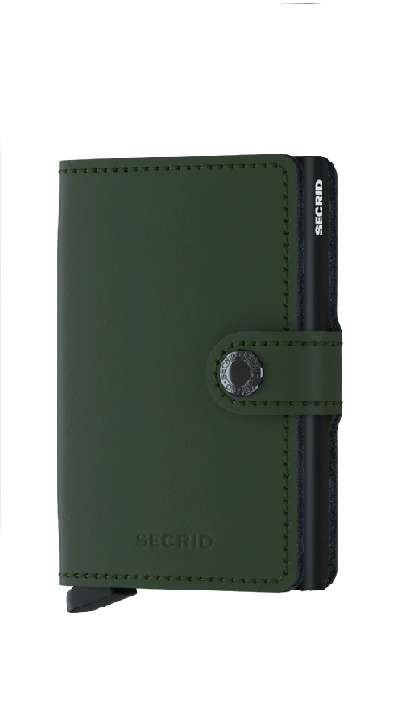 Miniwallet Matte Green / Black - Secrid