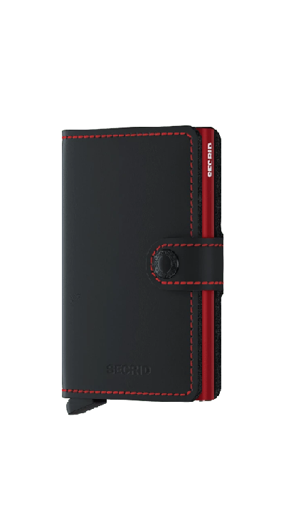 Miniwallet Matte Black & Red - Secrid