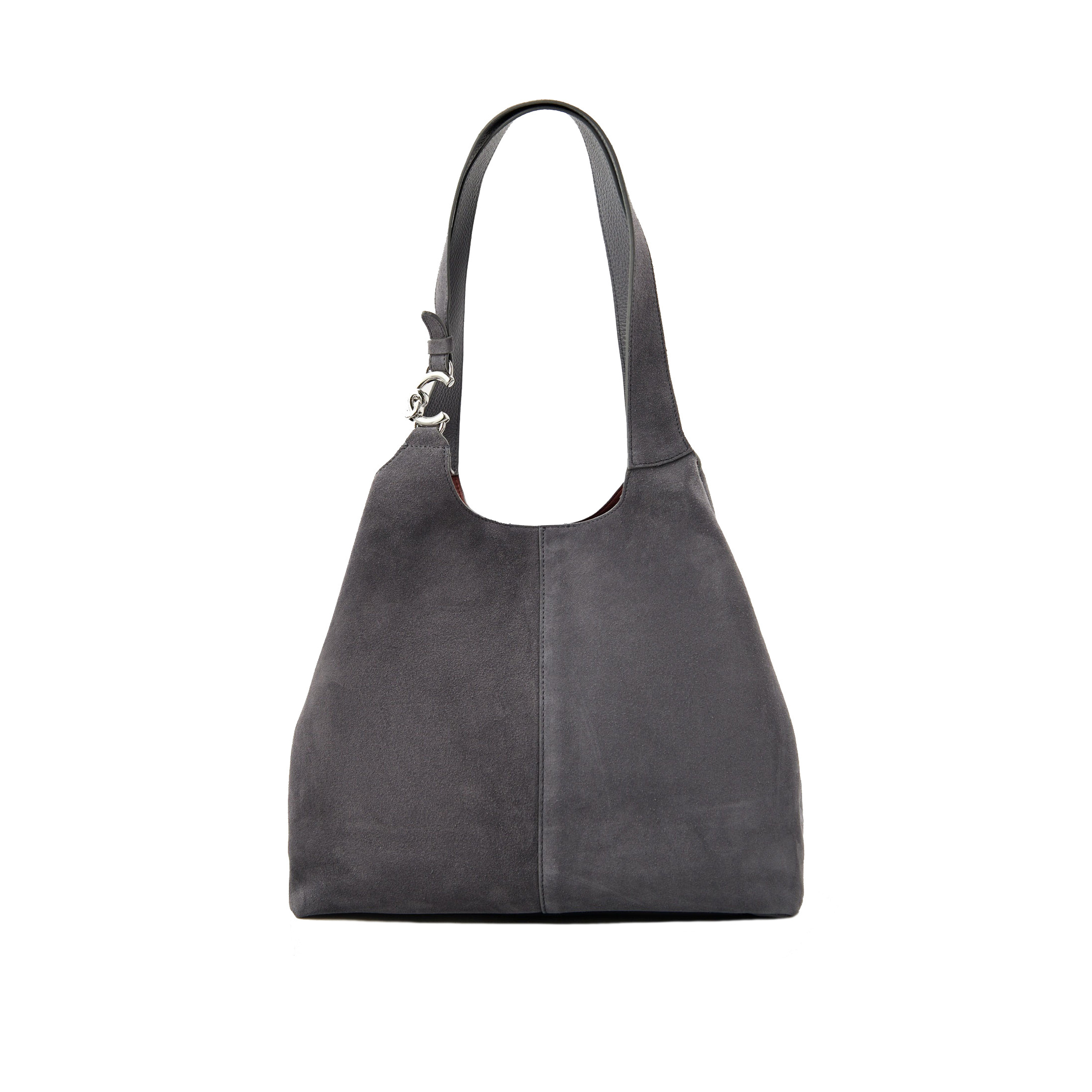 Top Handle With Wallet C-Easy Suede Stove - COCCINELLE