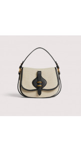 Mavery Shoulder Bag S Natural/Black - COCCINELLE 