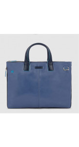 Business Bag 15.6" Blue/Blue - PIQUADRO