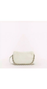 Crossbody Moon S White Cotton - FURLA