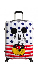 Spinner 75cm Mickey Blue Dots - AMERICAN TOURISTER