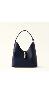 Goccia Shoulder Bag M Ink Blue - FURLA