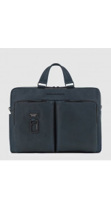 Briefcase 15.6" Blue - PIQUADRO