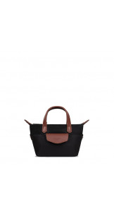 Mini Top Handle Noir/Brown - HEXAGONA