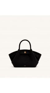 Hana Mini Suede Tote Bag Black - JW PEI