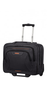 Rolling Tote 39.6cm/15.6″ Black/Orange - AMERICAN TOURISTER