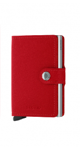 Miniwallet Crisple Red - Secrid