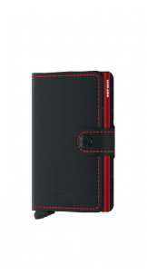 Miniwallet Matte Black & Red - Secrid