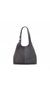 Top Handle With Wallet C-Easy Suede Stove - COCCINELLE