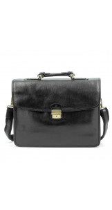 Briefcase Black - HEXAGONA