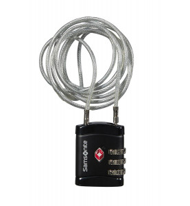 Long Cablelock TSA Black - SAMSONITE 