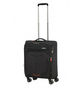 Spinner 55cm Expandable Black - AMERICAN TOURISTER