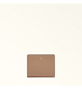 Camelia S Compact Wallet Greige - FURLA