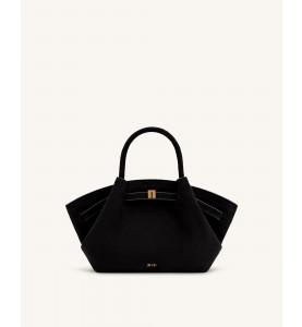 Hana Mini Suede Tote Bag Black - JW PEI
