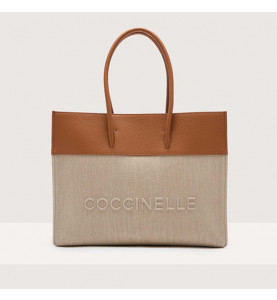 Myrtha Top Handle Natural/Cuir - Coccinelle