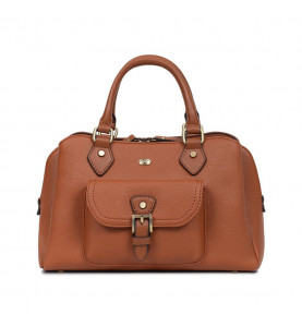 Top Handle Cognac - HEXAGONA