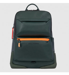 Backpack 14" Green - PIQUADRO