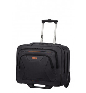 Rolling Tote 39.6cm/15.6″ Black/Orange - AMERICAN TOURISTER