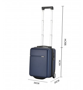 One Hand Luggage 40cm Blue - BONTOUR