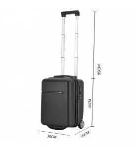One Hand Luggage 40cm Black - BONTOUR