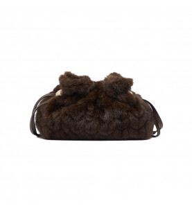 Pochette Riccy S Faux Fur Deep Brown - Liu Jo
