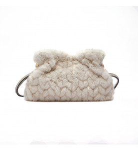 Pochette Riccy S Faux Fur Cream - Liu Jo