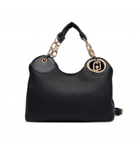 Top Handle S Nero/Brass Gold - Liu Jo